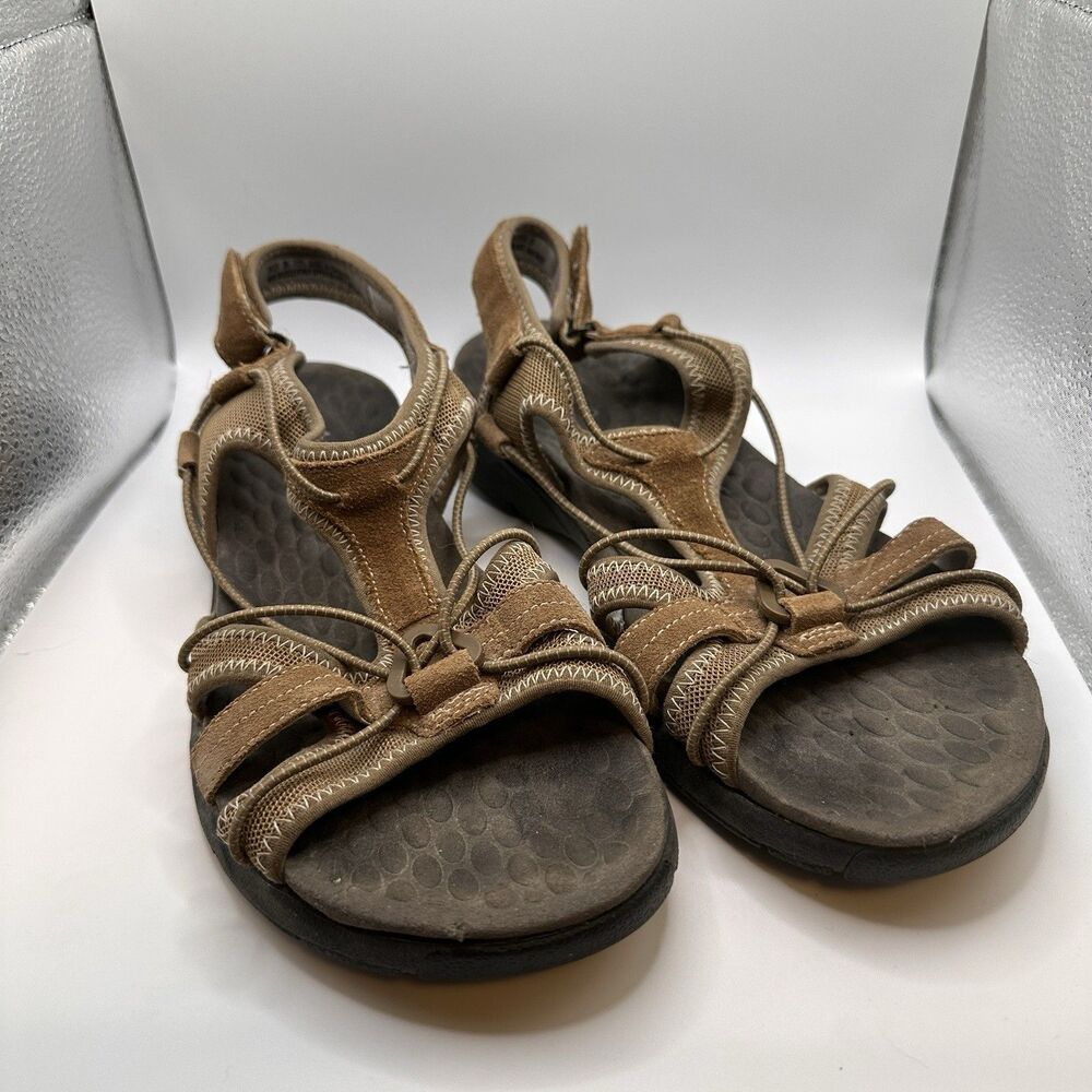 Clarks Tan Brown Strappy Outdoor Sandals